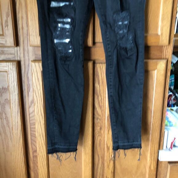 J Brand Maria High Rise Skinny Jeans Temple Silver Black Size 32 - Picture 7 of 14